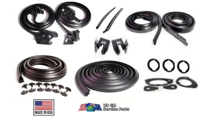 Weather Seal Kit: 68 A Body GTO/Chevelle Coupe - Stage 2